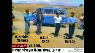 Çınarlı Köyü Hafik Sivas yıl 1994 Çınarlı da Düğün 