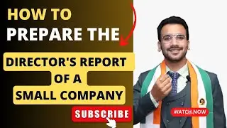 How to prepare Directors Report of Small Company #diveshgoyal #mcav3 #mca #fcsdiveshgoyal