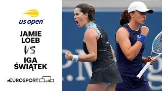 Jamie Loeb vs Iga Świątek | US Open Highlights | Eurosport