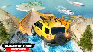 Mega Ramp 4&times;4 Jeep Drive Stunts - Mobil Balap Offroad SUV Simulator - Android Gameplay