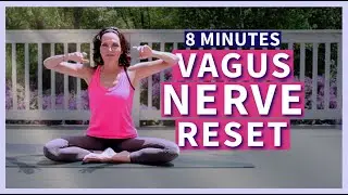 8 minute Easy Seated Somatic Yoga to Reset your Vagus Nerve with Auricular Vagus Nerve Stimulation