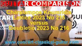 Comparison  Charalampos Koumridis lattice 2023 No 215 versus Doubletop 2023 No 216
