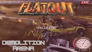 FlatOut 1 Para Pc - Demolition Arena x3 - DESTRUCCIÓN - Bonificación Juegos de Autos Clásicos #derby