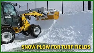Snow Plow for Sports Turf Field - Pro-Tech Turf Pusher