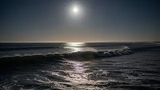 Relaxing Ocean Waves at Night | 10 Hours | Black Screen | insomnia