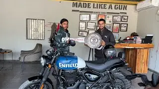 Hunter 350 Rebel Blue Delivery 📦 