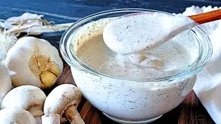 Майонезный соус с белыми грибами &mdash; идеально подходит для салатов, мясных блюд и картофеля фри.