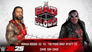 WWE 2k25 &mdash; Роман Рейнс против Изверга Брея Уайатта: одиночный матч на Bad Blood