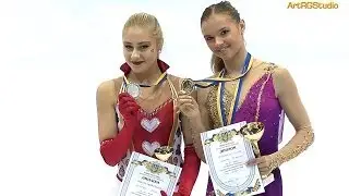 UO2013 POPOVA Natalia, MILEVSKAYA Alina, KHNYCHENKOVA Anna -AWARD Ladies - All around - UkrChamp2013
