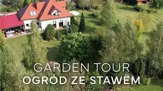 Duży ogród ze stawem, żółwiami i miskantami | GARDEN TOUR
