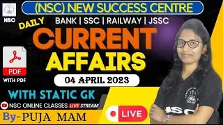 4th  APRIL 2023 || DAILY CURRENT AFFAIRS || CURRENT AFFAIRS TODAY || PUJA MAM
