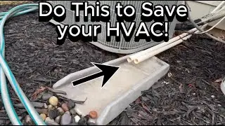 How To Clean HVAC Condensate Drains - Do This and Save $$$$! #hvac #diy #home