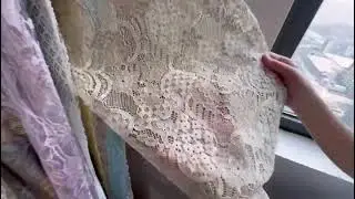 Floral Embroidery Lace Fabric Multicolored Online Sale