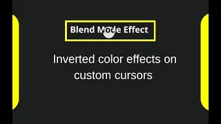 Create inverted color effects on custom cursors using webflow's Blending Modes! | Urdu/Hindi