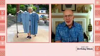 Denim & Co. Stretch Lyocell Star Print Short-Sleeve Shirtdress on QVC