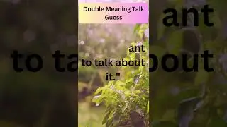 Double meaning talks - Adding depth or ambiguity to conversations. #doublemeaning #100-86 #shorts