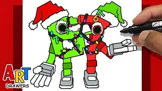 How to Draw FESTIVE 67 | Steal a Brainrot ( ROBLOX ) CHRISTMAS