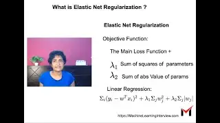 Elastic Net Regularization For Regression