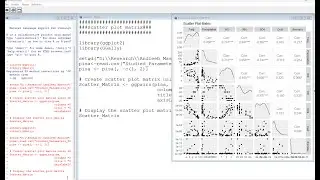 Scatter plot matrix using R