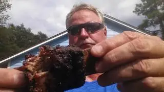 BEEF CHUCK SHORT RIBS - PIT BARREL COOKER  RIBS  - BBQ PIT DOG STYLE