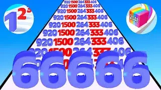 Number Master против Jelly Run 2048 (новое обновление) Геймплей бесконечного уровня