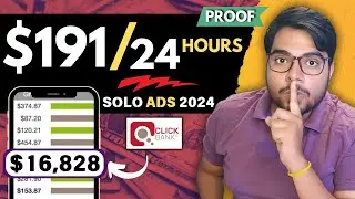 Solo Ads $191 Sale 99.6% In 1 Day | ClickBank | Affiliate Marketing For Beginners 2024 (Hindi)