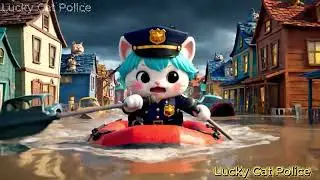 🐱 CAT POLICE LUCKY -22- Epic Flood Rescue Mission | Animated Short Film