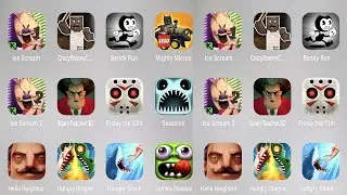 Ice Scream 1,Crazy Branny Craft,Bendy Run,Mighty Micros,Ice Scream 2,Scary Teacher 3D,Fiday The 13th