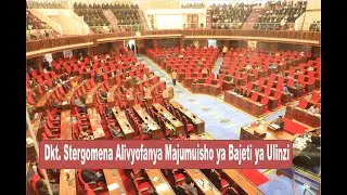 WAZIRI WA ULINZI NA JKT DKT. STERGOMENA TAX AKIFANYA MAJUMUISHO YA MICHANGO YA WABUNGE