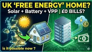 Can a UK Home NOW have &pound;0 Energy Bills? 🏠☀️ (Solar + Battery + VPP Explained)