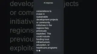 AI On: Should corporations be held accountable for historical resource exploitation #shorts