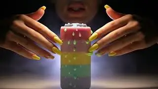 ASMR Relaxing Sleeping Sounds|Slime Squish + Foam Water Drops on foam mic🎤🎤🎤💜