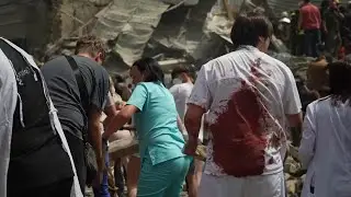 Witnesses recount moments Russian missile strike hit a Kyiv children&rsquo;s hospital