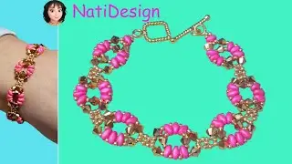 PULSERA MAR&Iacute;A  de cristal y superduo👛👗 MARIA crystal and superduo bracelet