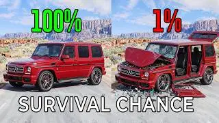 BeamNG Survival Chance: Dangerous Car Crash Tests #14