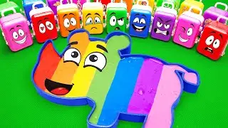 Satisfying ASMR 🦛 How to make Hippo Slime Bathtub by mixing Paw Patrol Suitcase CLAY