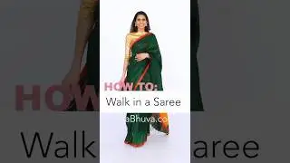 How to Walk in a Saree | Ramp Walk in a Saree | Saree Tips and Tricks | #shorts