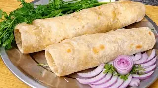 Easy Juicy Chicken Wrap 🌯🌮|Homemade Chicken Wrap|😋|crunchy veggies & creamy sauce oda perfect combo 