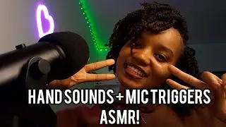 ASMR Hand Sounds & Mic Triggers for Sleep | Hand Fluttering &bull; Mic Gripping,  Rubbing & Scratching 
