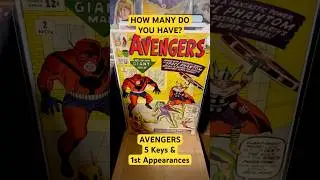 AVENGERS - 5 Keys & 1st Appearances / Silver Age Comic Books