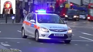 London Police Cars Responding (compilation)
