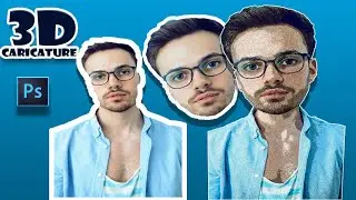 3D Carcicature Photoshop Tutorial | 3D Cartoon | 3D Carcicature | Photoshop CC Tutorials |