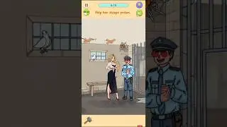 Help her escape prison.level 13 Frustrating Puzzle game #shortvideos #games
