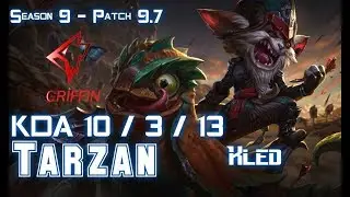 GRF Tarzan KLED vs REK'SAI Jungle - Patch 9.7 KR Ranked