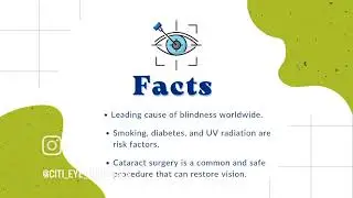 cataract is a clouding of the eye's natural lens which leads to blurry vision and difficulty seeing