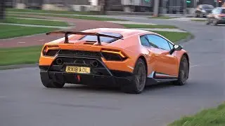 Supercars Leaving Car Meet! Huracan, ABT RS6 Avant, Aventador SVJ, Novitec F12