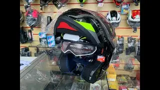 CAPACETE MT HELMETS ATOM SV DIVERGENCE PRETO CINZA E AMARELO