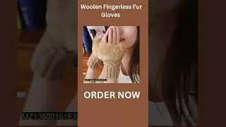 Best Woolen Fingerless Fur Gloves | fingerless gloves for winter