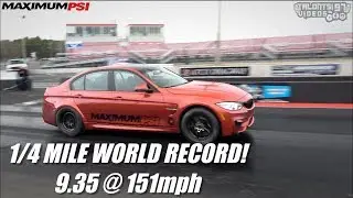 F80 BMW 1/4 Mile World Record | 900whp Maximum PSI M3 |
