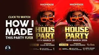 Photoshop Tutorial | Graphic Design | Party Poster Design